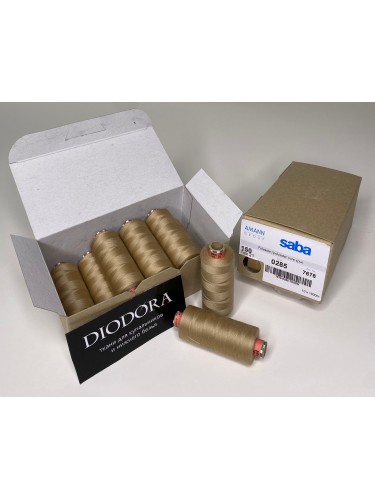 Нить швейная армированная Saba 150 кофе с молоком (030), 1000м