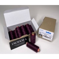 Нить швейная армированная Saba 150 сливовое вино (076), 1000м