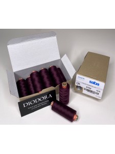 Нить швейная армированная Saba 150 сливовое вино (076), 1000м