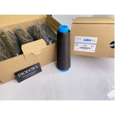 Нить швейная текстурированная Sabatex 120 шоколадно коричневый (111), 3000м