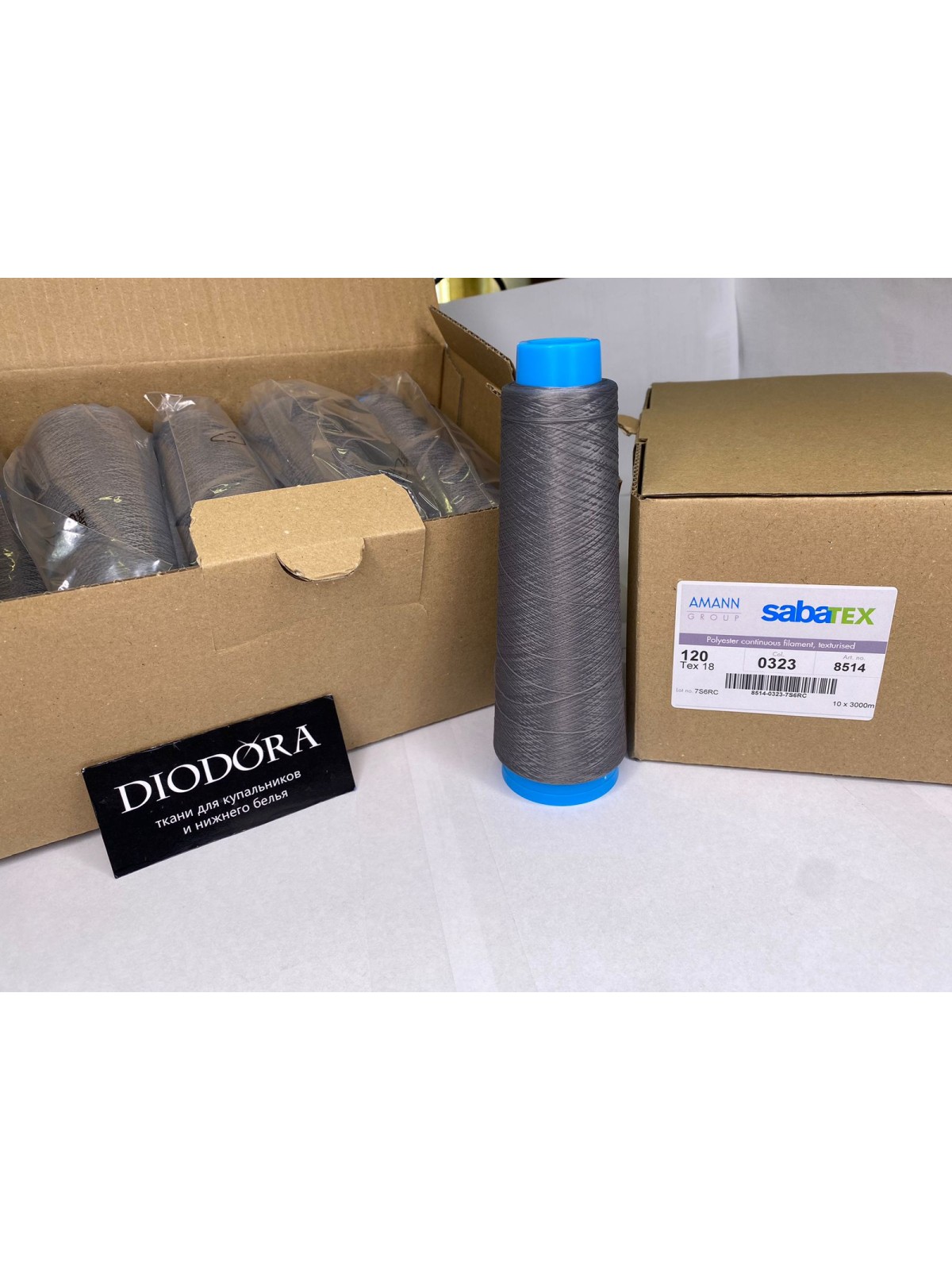 Нить швейная текстурированная Sabatex 120 чайка (1420), 3000м