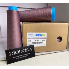 Нить швейная текстурированная Sabatex 120 кофейно розовый (885), 3000м