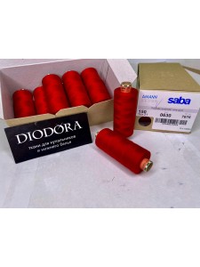 Нить швейная армированная Saba 150 темно красный (101), 1000м