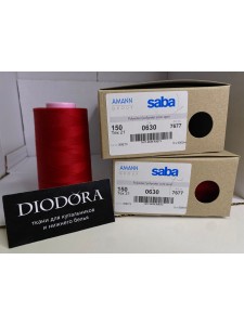Нить швейная армированная Saba 150 темно красный (101), 5000м