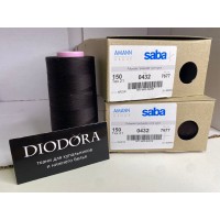 Нить швейная армированная Saba 150 шоколадно коричневый (111), 5000м