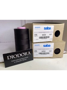 Нить швейная армированная Saba 150 шоколадно коричневый (111), 5000м