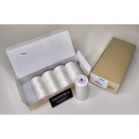 Нить швейная армированная Saba 150 белый (001), 5000м