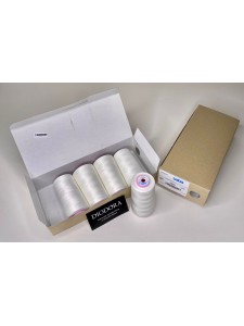 Нить швейная армированная Saba 150 белый (001), 5000м