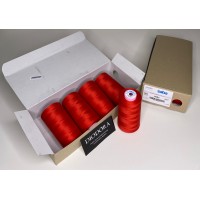 Нить швейная армированная Saba 150 красный (100), 5000м