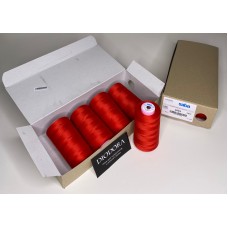 Нить швейная армированная Saba 150 красный (100), 5000м