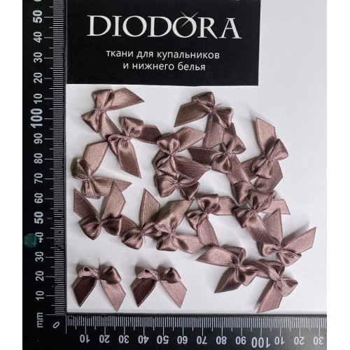 Бантик 56А кофейно розовый (885)