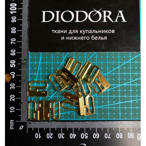 Застежка металлическая 216/15 золото