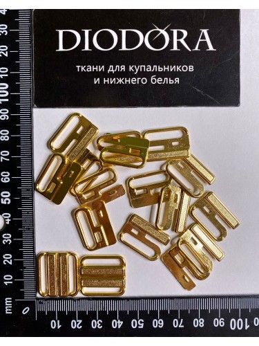 Застежка металлическая 216/20 золото