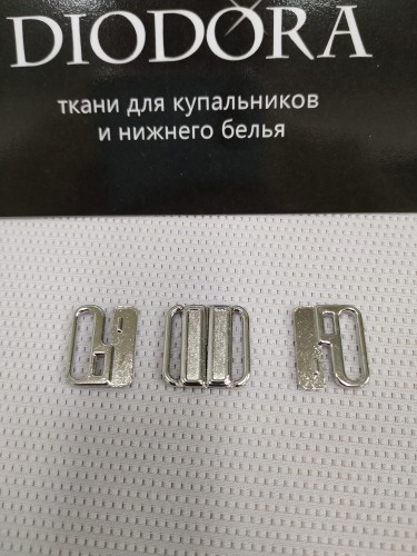 Застежка металлическая 216/15 серебро (SS)