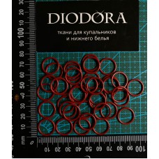 Кольцо металлическое F.2831.014 темно красный (101)
