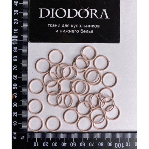 Кольцо металлическое F.2831.014 серебристый пион (168)