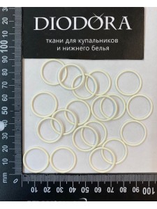 Кольцо металлическое F.2976.018 сумрачный белый (004)