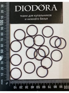 Кольцо металлическое F.2976.018 сливовое вино (076)