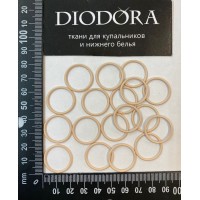 Кольцо металлическое F.2976.018 бежевый (126)