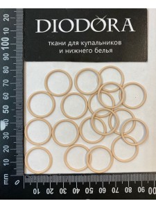 Кольцо металлическое F.2976.018 бежевый (126)
