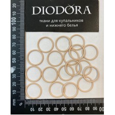 Кольцо металлическое F.2976.018 бежевый (126)