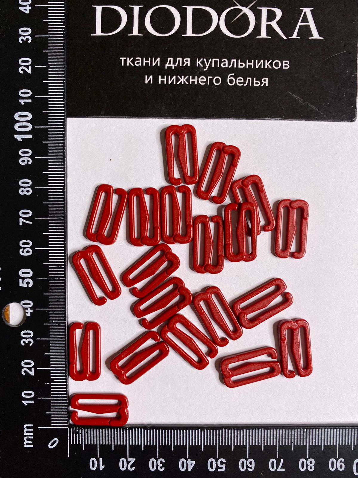 Застежка металлическая F.2988.015 темно красный (101)