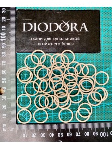 Кольцо металлическое F.2831.014 бежевый (126)