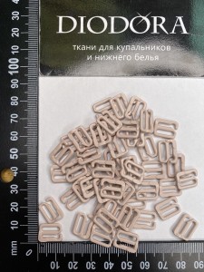 Застежка металлическая F.2890.010 серебристый пион (168)