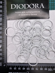 Кольцо металлическое F.2977.020 белый (001)