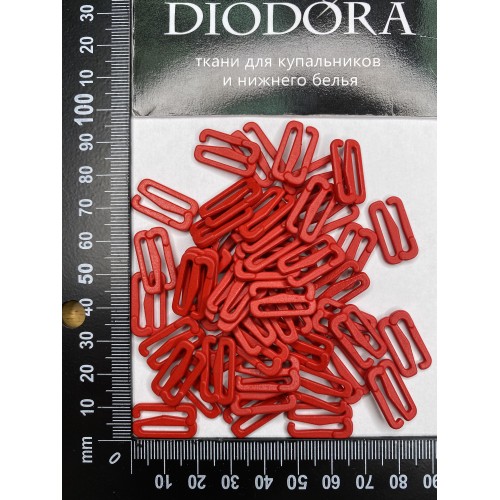 Застежка металлическая F.2988.015 красный (100)