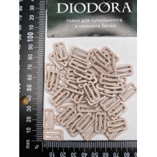 Застежка металлическая F.2988.015 серебристый пион (168)