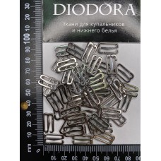 Застежка металлическая F.2988.015 серебро (SS) HQ