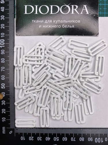 Застежка металлическая F.2989.020 белый (001)