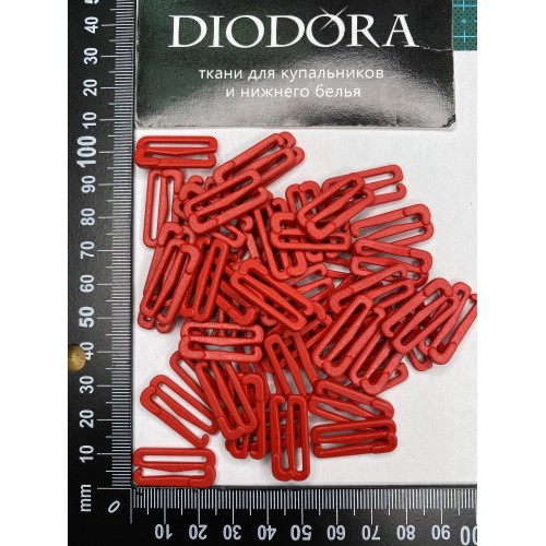 Застежка металлическая F.2989.020 красный (100)