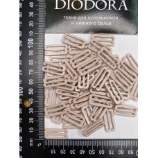 Застежка металлическая F.2989.020 серебристый пион (168)