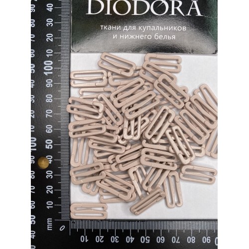 Застежка металлическая F.2989.020 серебристый пион (168)