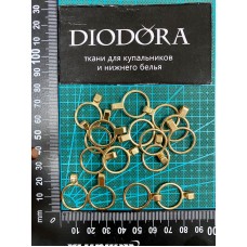 Кольцо с крючком металлическое GYK15K золото