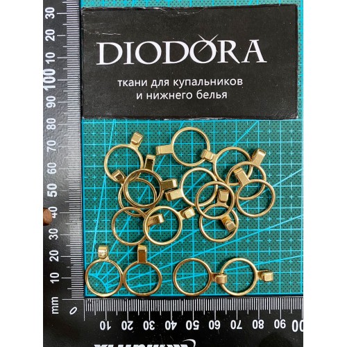 Кольцо с крючком металлическое GYK15K золото