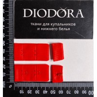Застежка крючки-петли F.1842-1AEE красный (100)