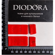 Застежка крючки-петли F.1842-1AEE красный (100)