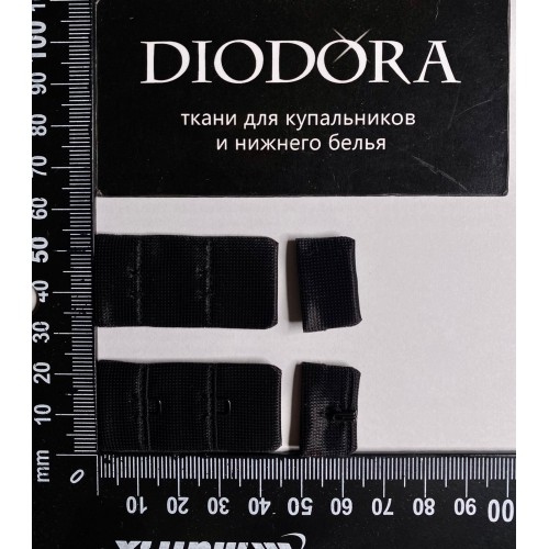Застежка крючки-петли F.1842-1AEE черный (170)