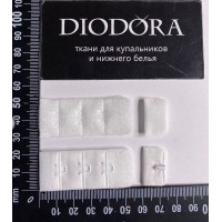 Застежка крючки-петли F.2581-1AEH белый (001)
