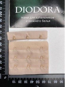 Застежка крючки-петли 665422-39AEH серебристый пион (168)