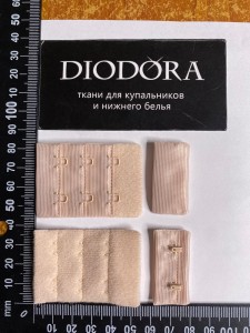 Застежка крючки-петли 385419-26AEH серебристый пион (168)