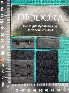 Застежка крючки-петли 385419-26AEH черный (170)