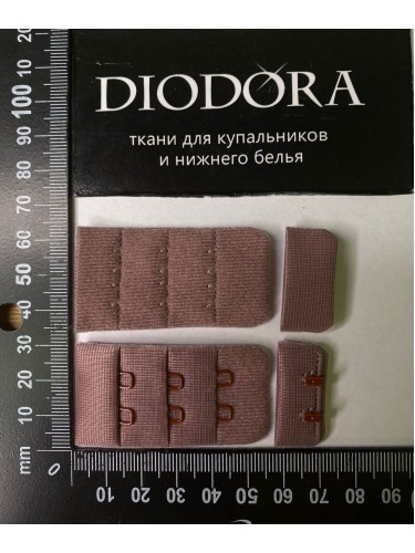 Застежка крючки-петли 285410-26AEH кофейно розовый (885)