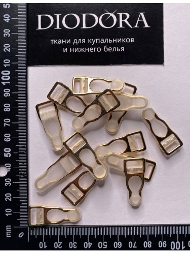 Чулочный зажим. Застежка для чулок. Чулкодержатель AL-WY10A золото (LG)
