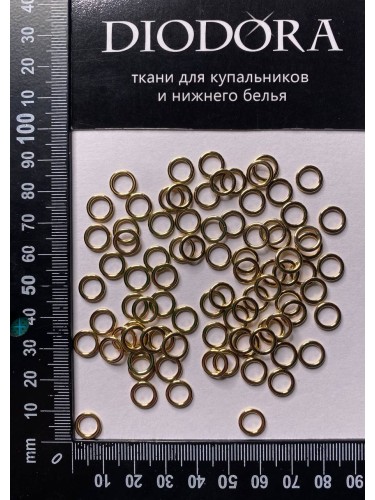 Кольцо металлическое AL006 золото (LG)