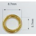 Кольцо металлическое AL006 золото (LG)