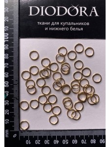 Кольцо металлическое AL008 золото (LG)